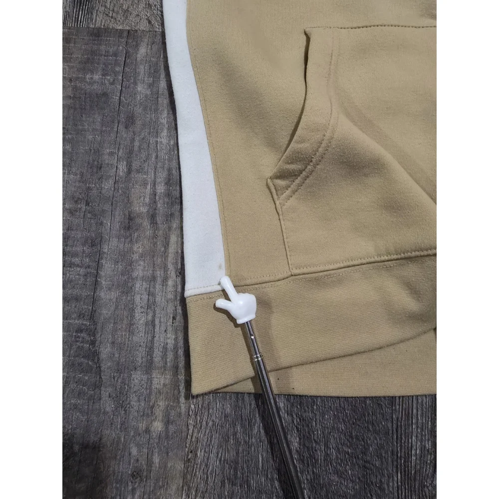 True Religion Beige Zip Up Hoodie Size Medium